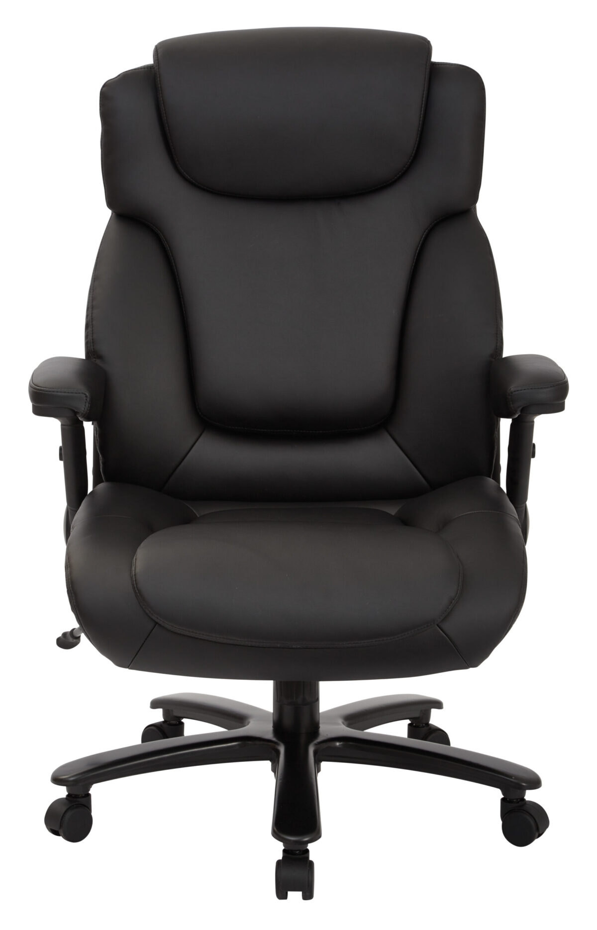 Proline- Big and Tall Deluxe High Back Bonded Leather Executive Chair with Padded Flip Arms. 400lbs