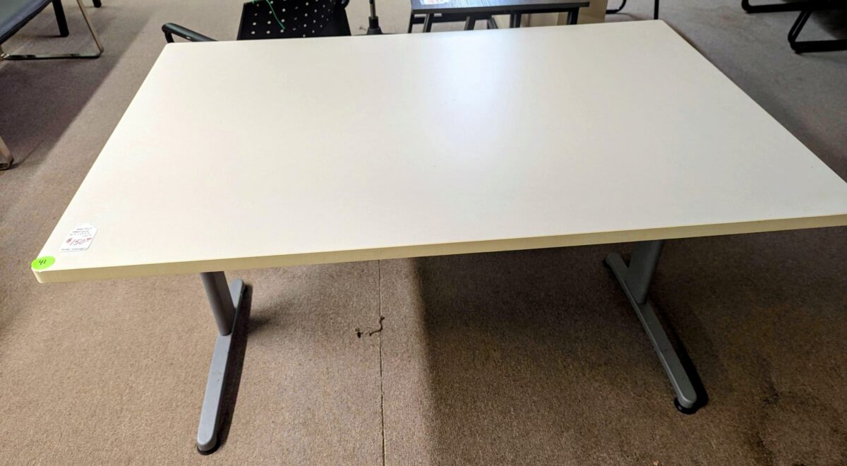 Used – T-Leg  Table 54”w x 36”d (5)