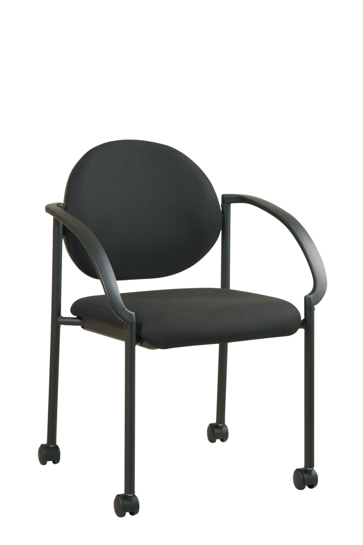 Work Smart- Arm Chair – with casters – stacking