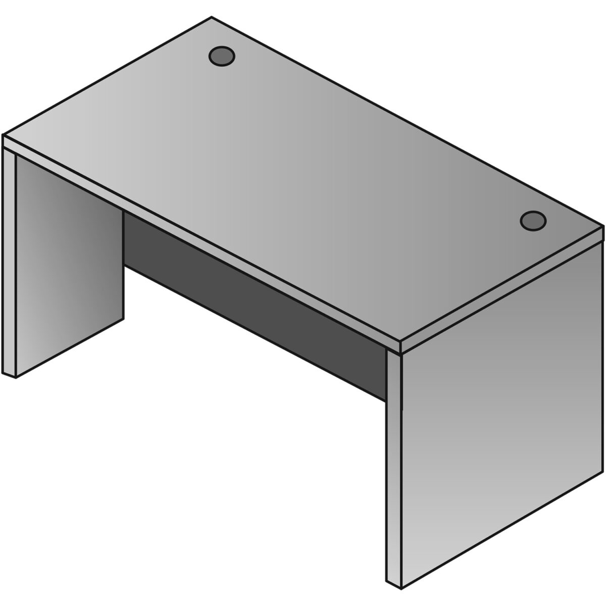 Lodi- Desk Shell 66″x 30″x 29”h. (3) colour options