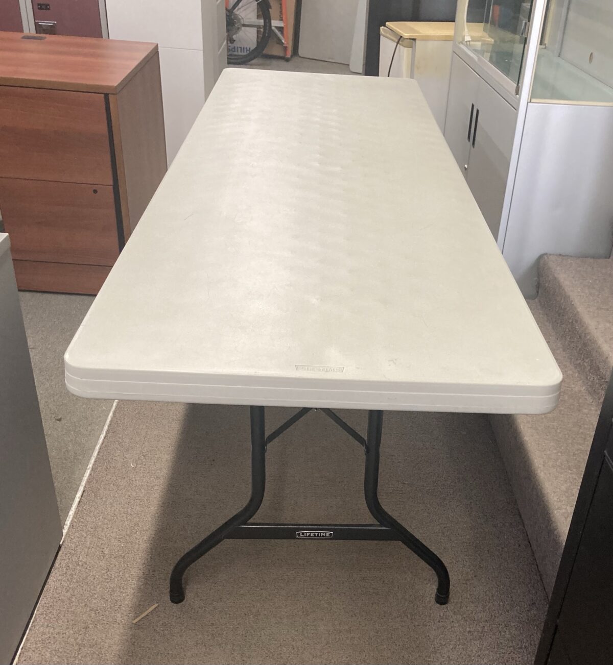 Used Folding leg Resin Table 96” x 30” (20)