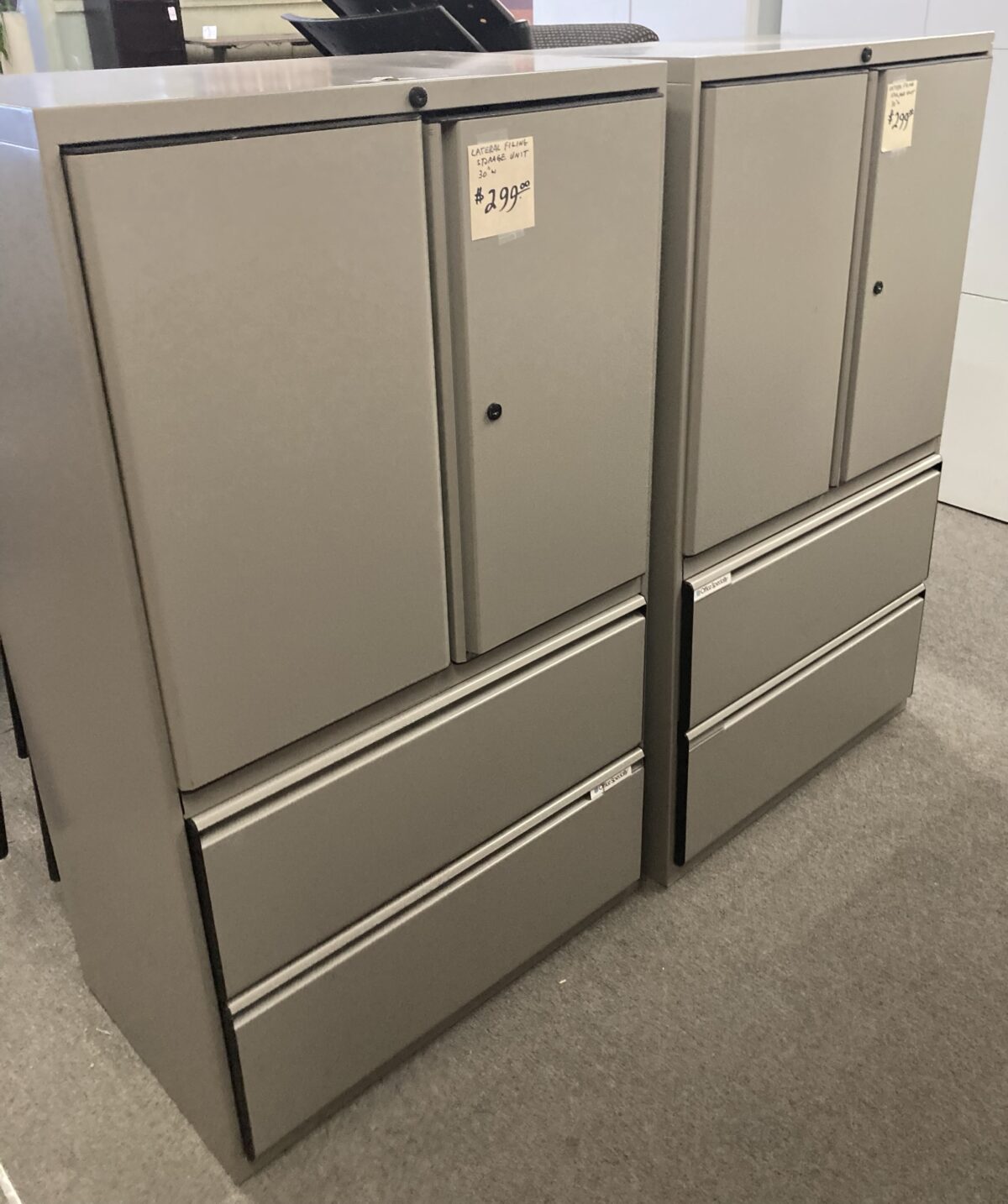 Used- filing/ storage cabinet 51”h x 30”w x 18”d