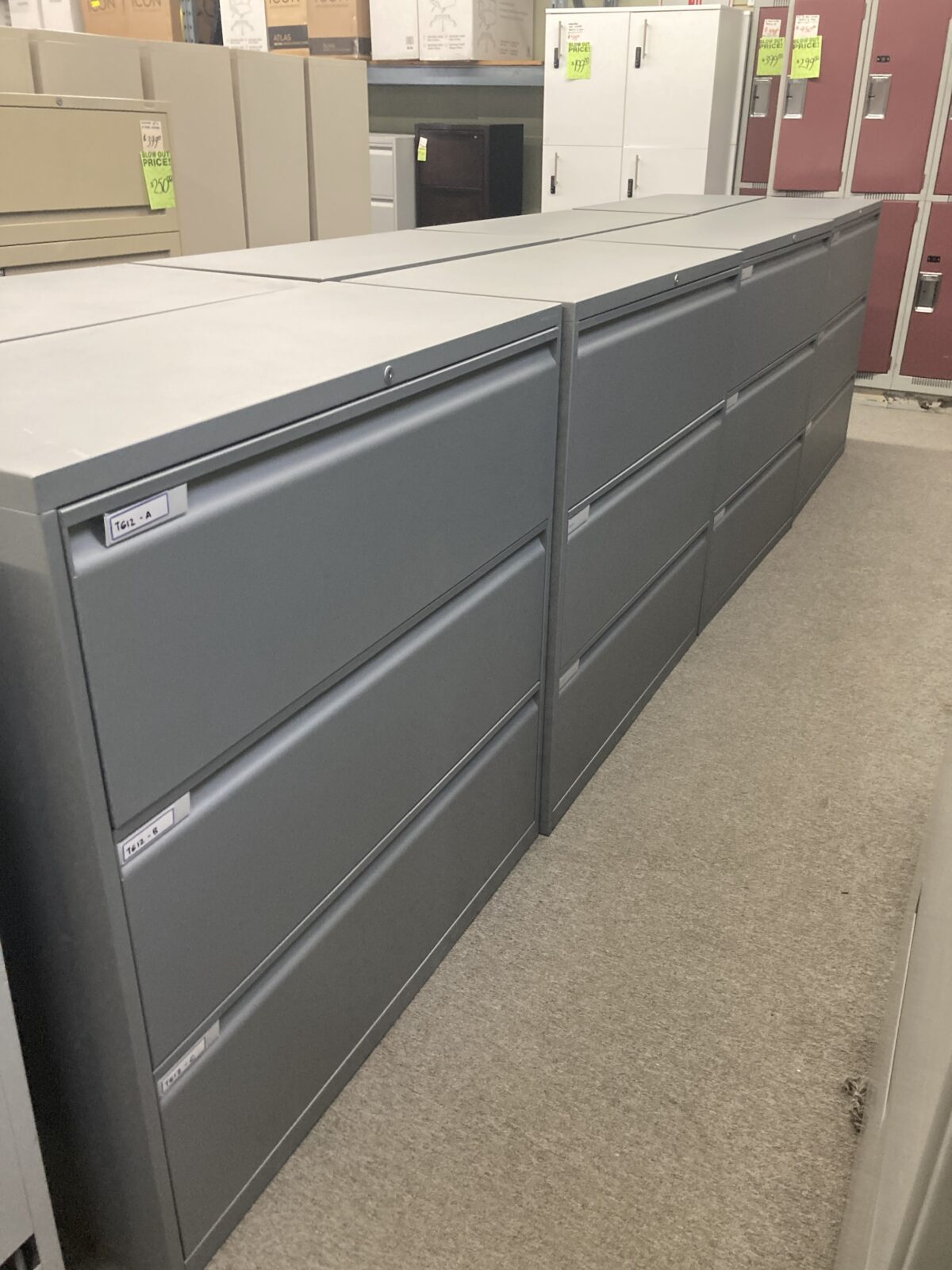 Used- Teknion 3 drawer lateral file. 42” w